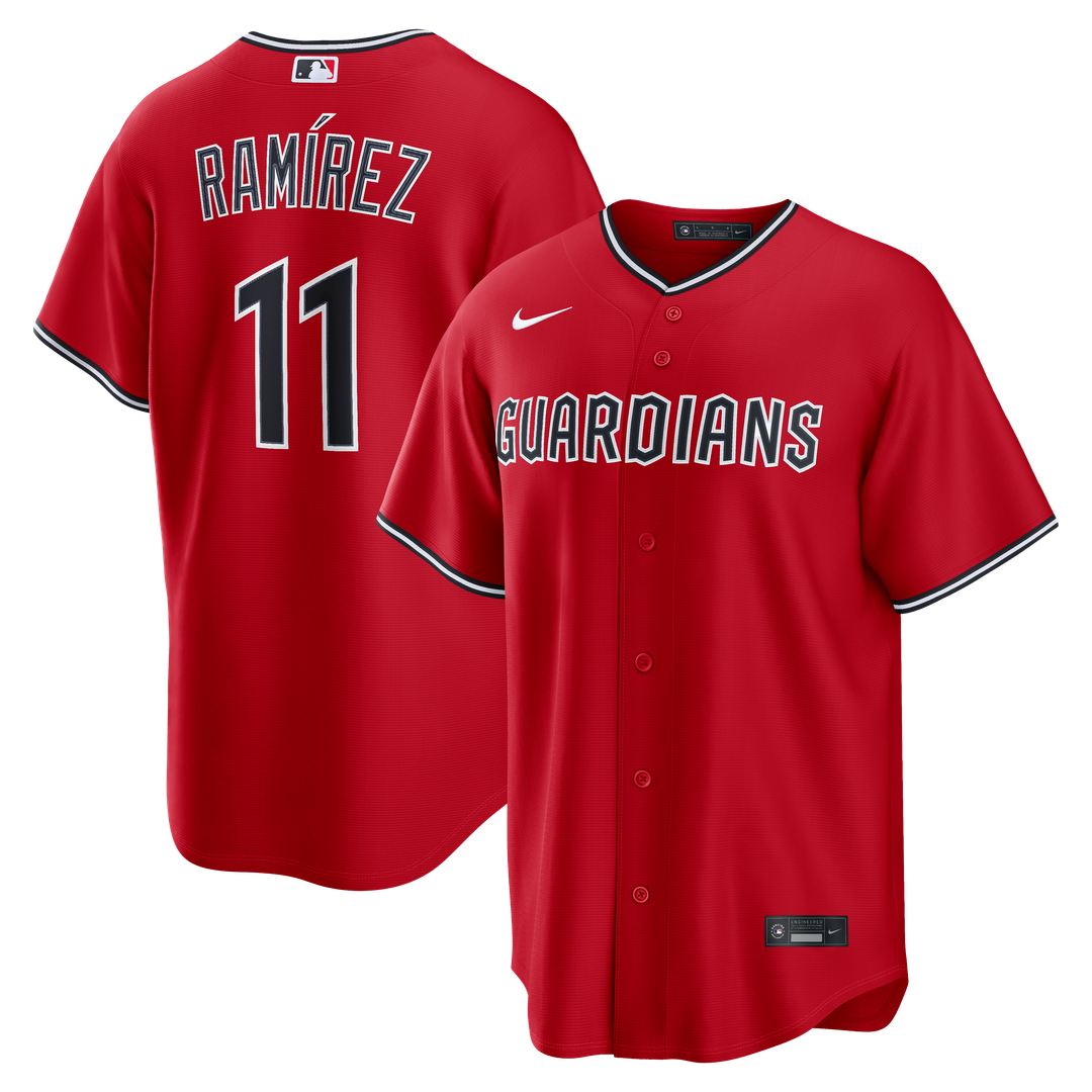 Cleveland Guardians Nike José Ramírez Alternate Replica Baseball Jersey - Red