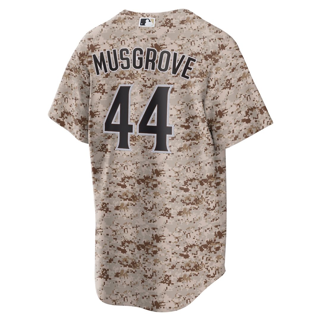 San Diego Padres Nike Joe Musgrove Camo USMC Alternate Replica Baseball Jersey
