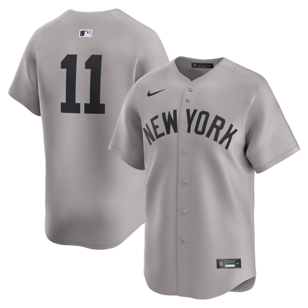New York Yankees Nike Anthony Volpe Road Limited Baseball Jersey - Gray