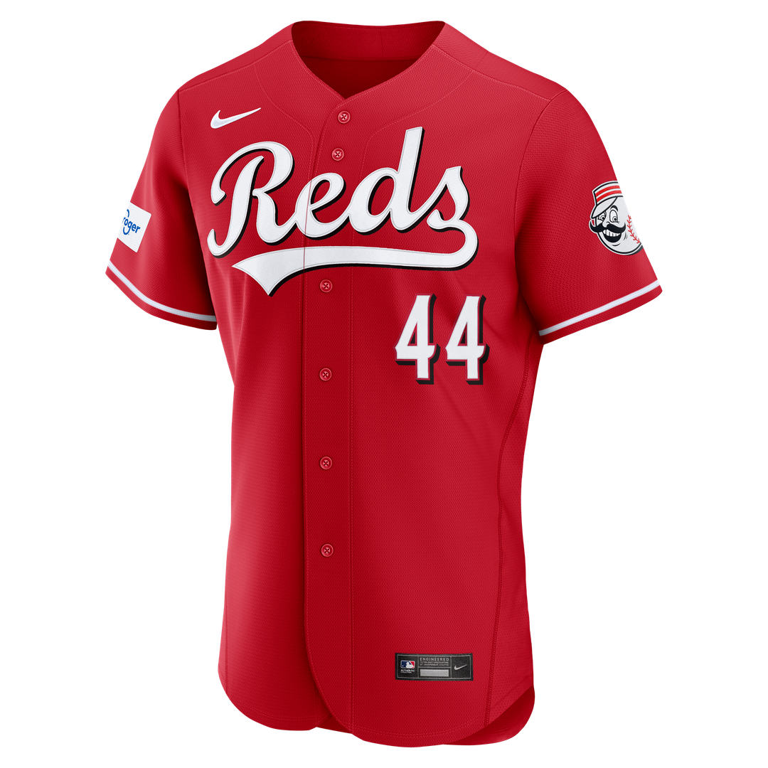 Cincinnati Reds Nike Elly De La Cruz Alternate Authentic Sponsor Patch Baseball Jersey - Red