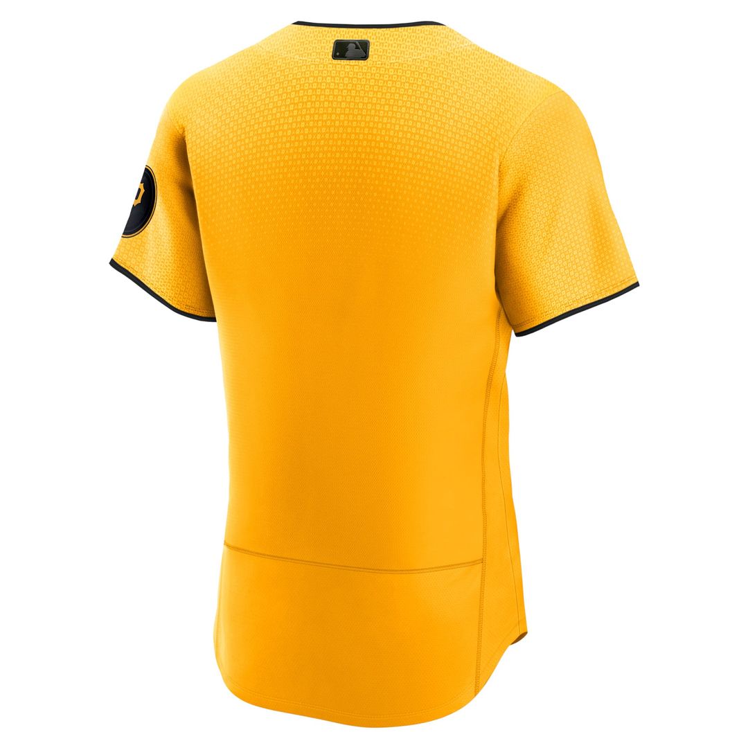 Pittsburgh Pirates Nike City Connect Authentic Baseball Jersey - Gold