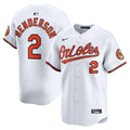Baltimore Orioles Nike Gunnar Henderson Home Limited Baseball Jersey - White