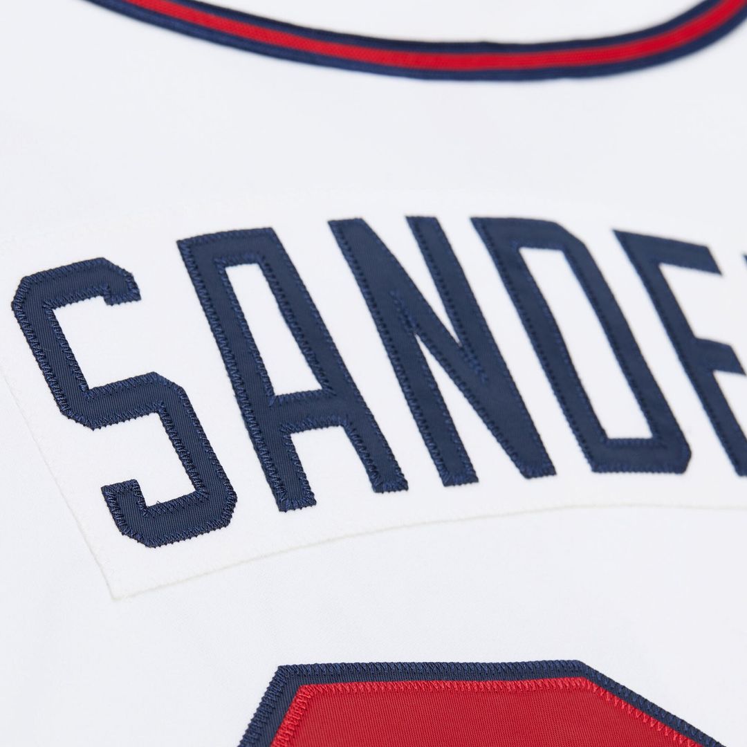 Atlanta Braves Mitchell & Ness Deion Sanders Cooperstown Collection 1992 Authentic Baseball Jersey - White