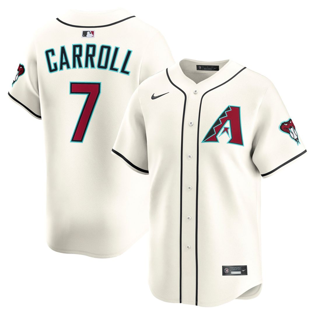 Arizona Diamondbacks Nike Corbin Carroll Road Limited Baseball Jersey - Gray