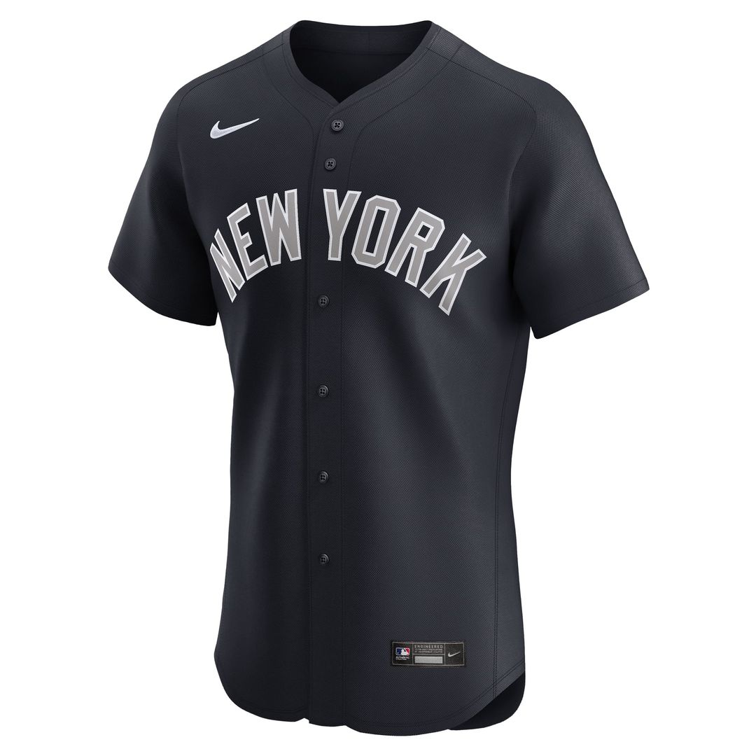 New York Yankees Nike Aaron Judge Alternate 1 Elite Baseball Jersey - Navy