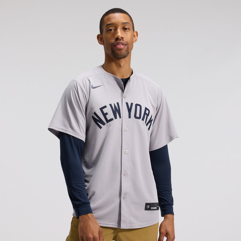 New York Yankees Nike Aaron Judge Road Limited Baseball Jersey - Gray