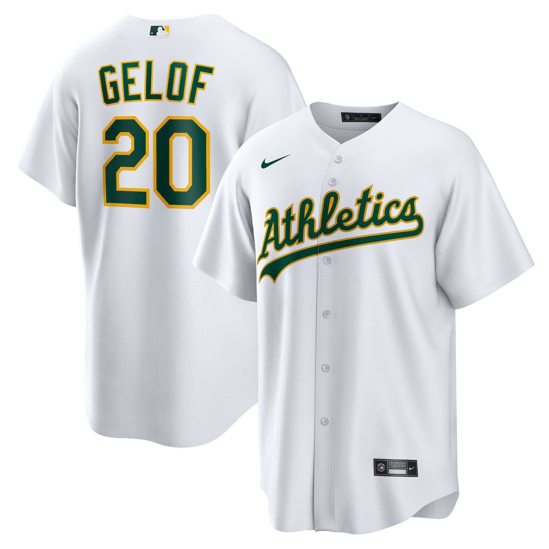 Athletics Nike Zack Gelof Home Replica Baseball Jersey - White