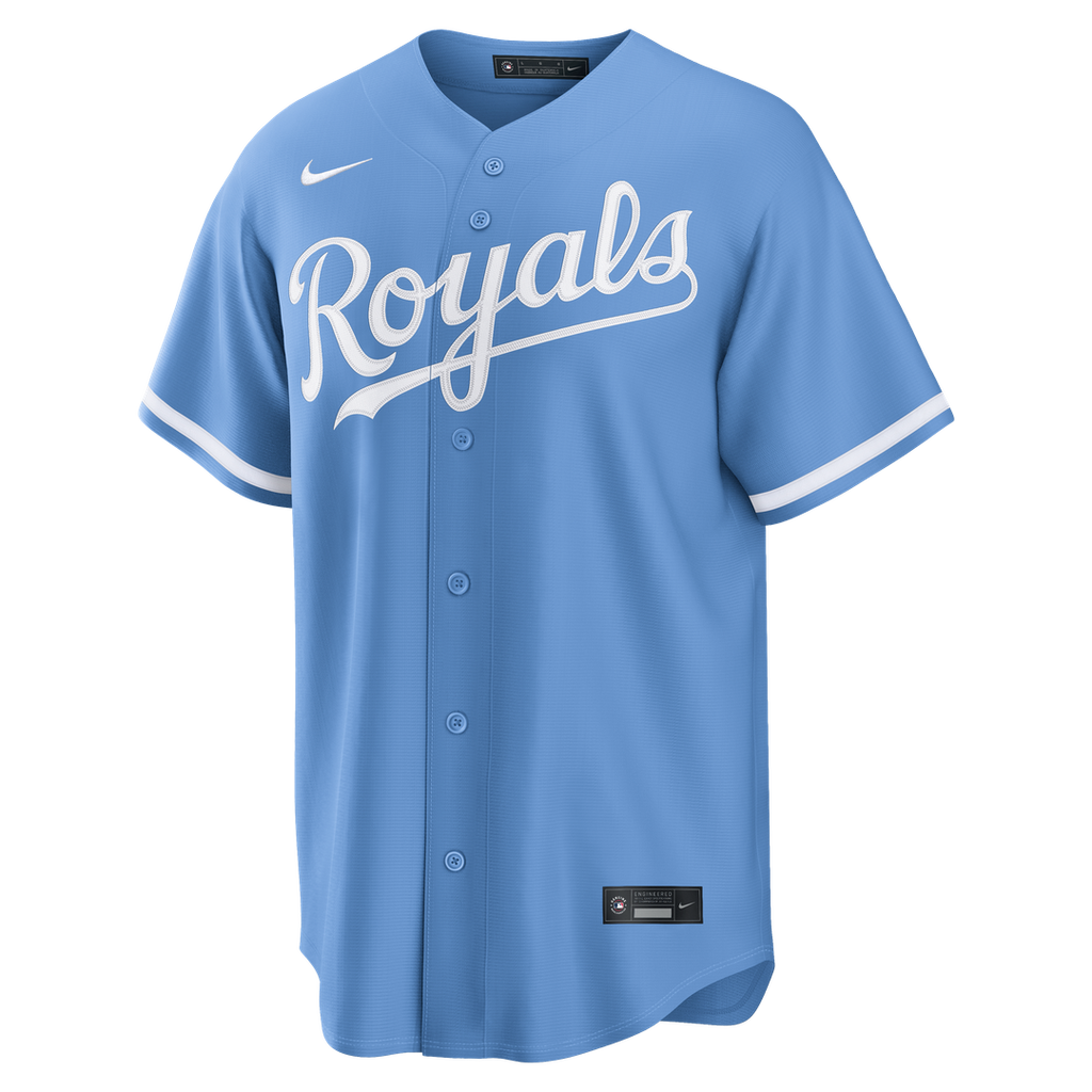 Kansas City Royals Nike Bobby Witt Jr. Alternate Replica Baseball Jersey - Light Blue