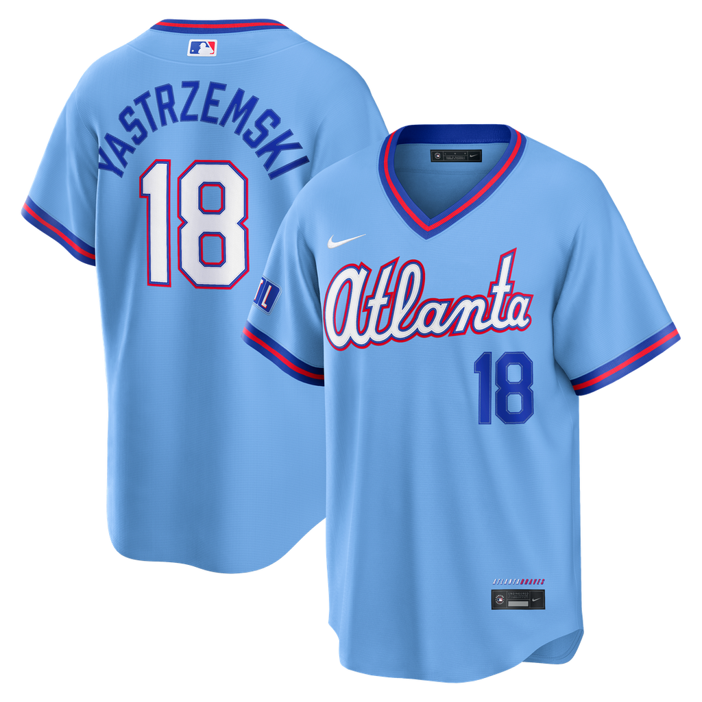 Atlanta Braves Nike Mike Yastrzemski 2026 City Connect Stadium Baseball Jersey - Powder Blue