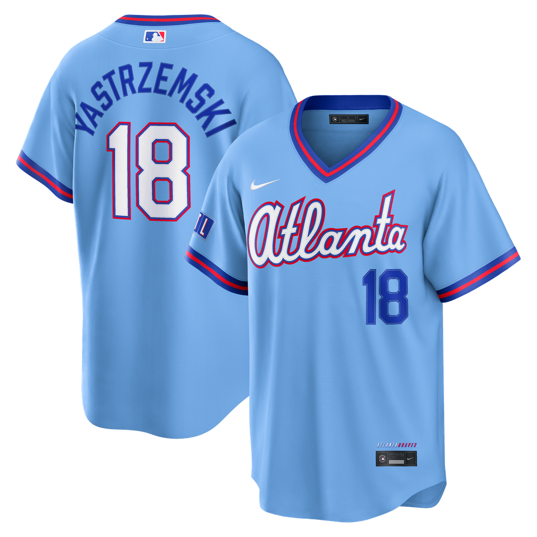 Atlanta Braves Nike Mike Yastrzemski 2026 City Connect Stadium Baseball Jersey - Powder Blue