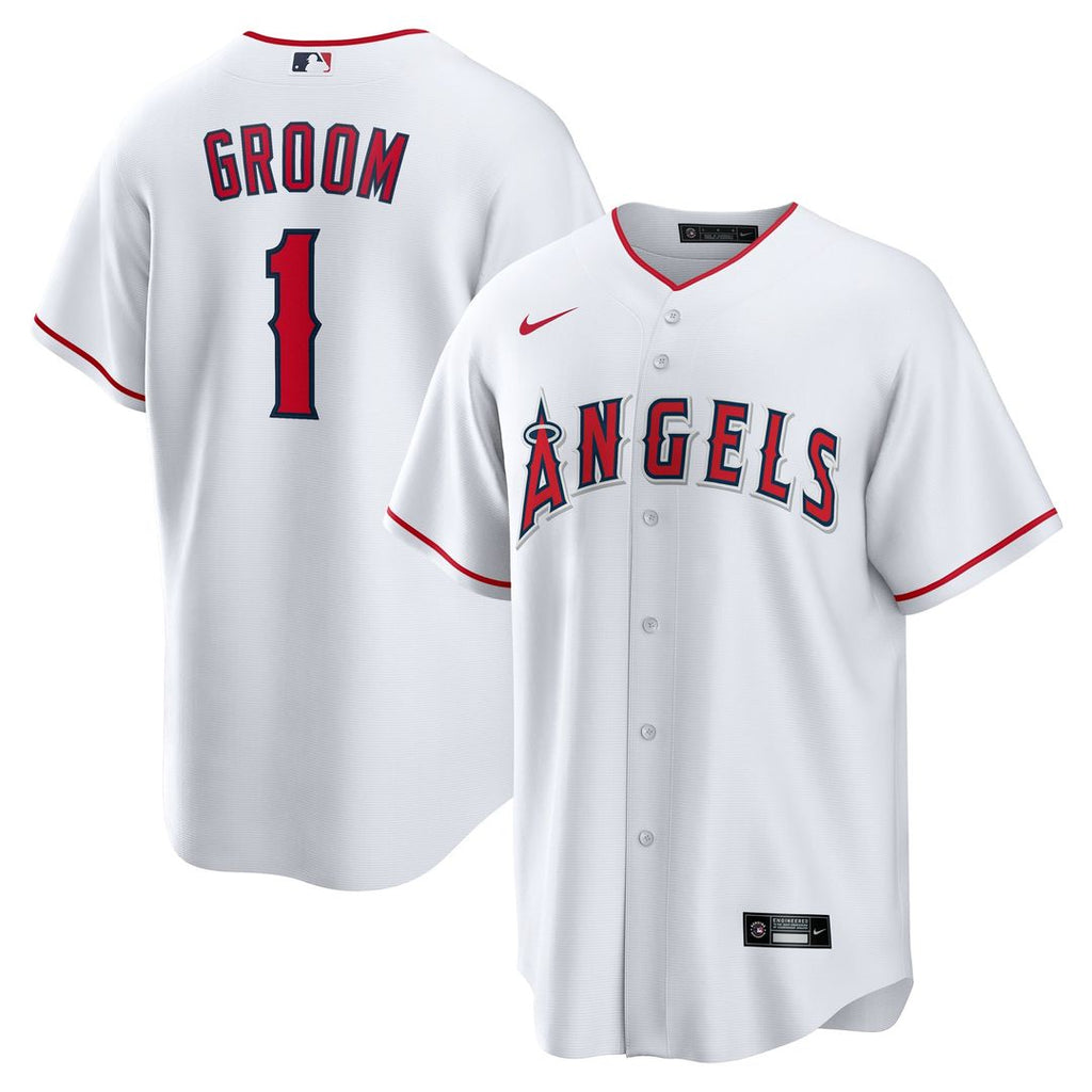 Los Angeles Angels Nike #1 Groom Home Replica Baseball Jersey - White