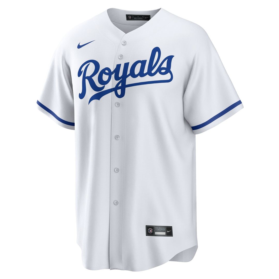Kansas City Royals Nike Maikel Garcia Home Replica Baseball Jersey - White