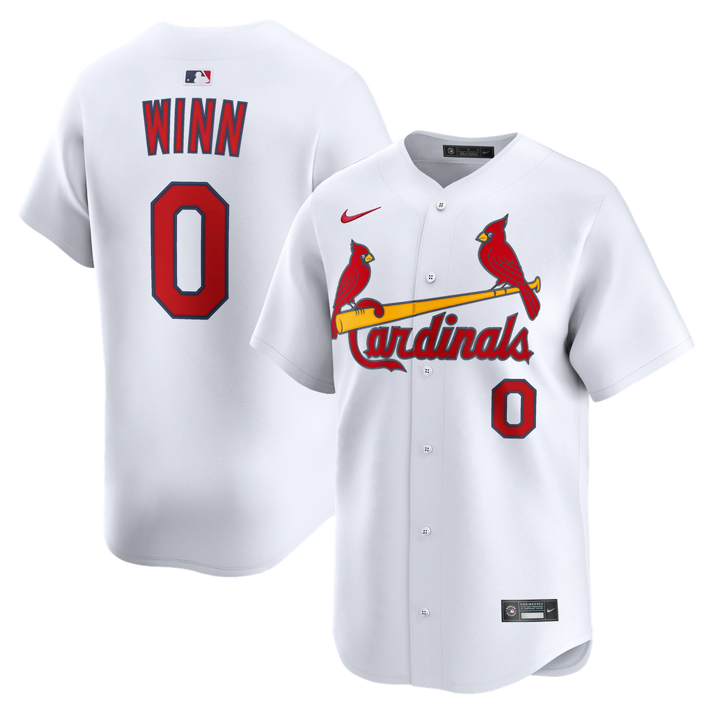 St. Louis Cardinals Nike Masyn Winn Home Limited Baseball Jersey - White
