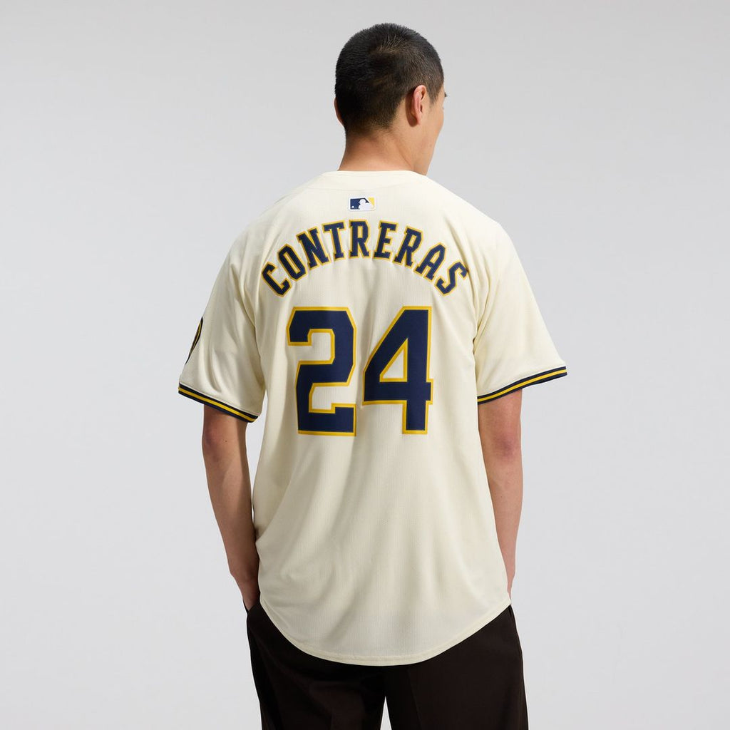 Milwaukee Brewers Nike William Contreras Home Limited Baseball Jersey - Cream