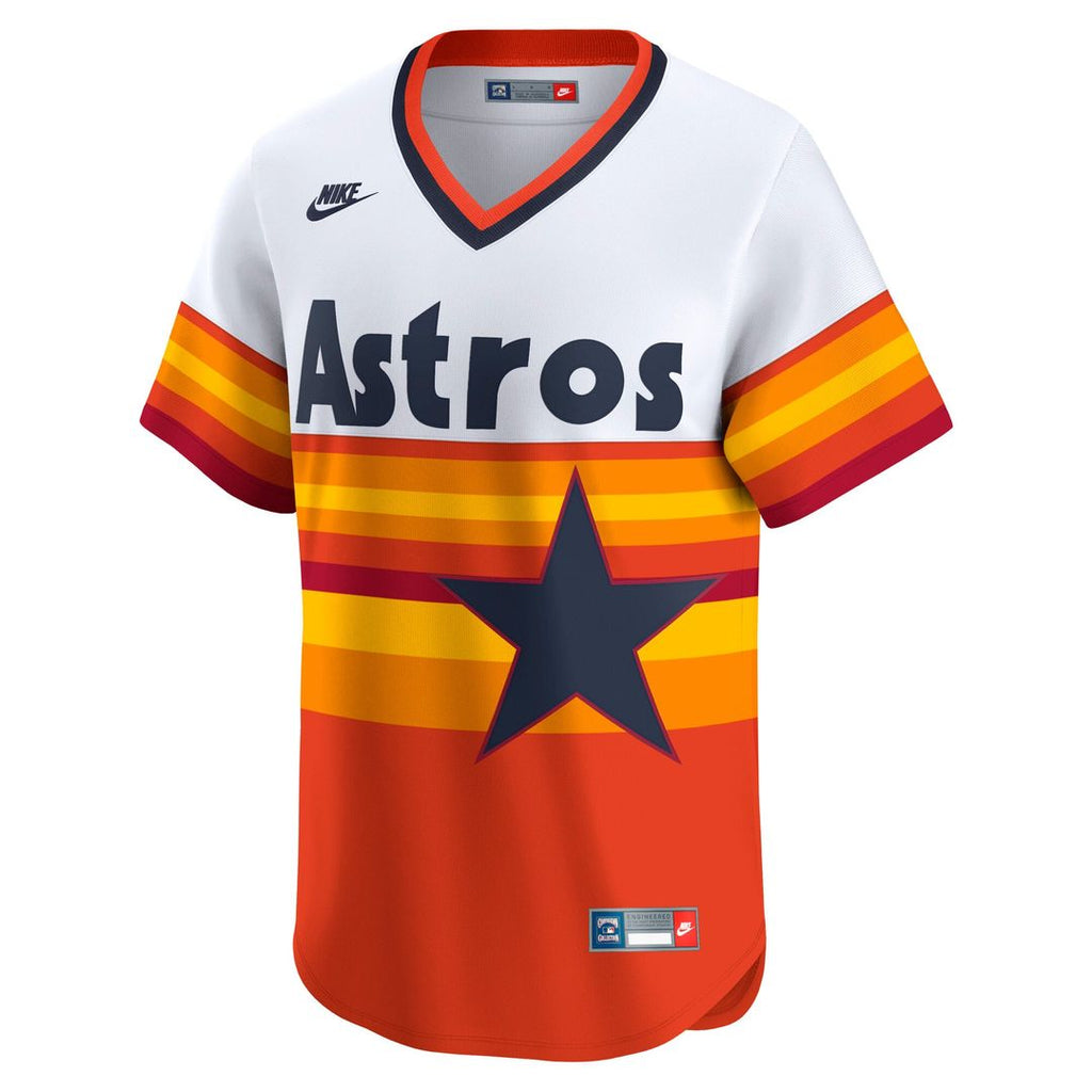 Houston Astros Nike Cooperstown Collection Limited Baseball Jersey - White