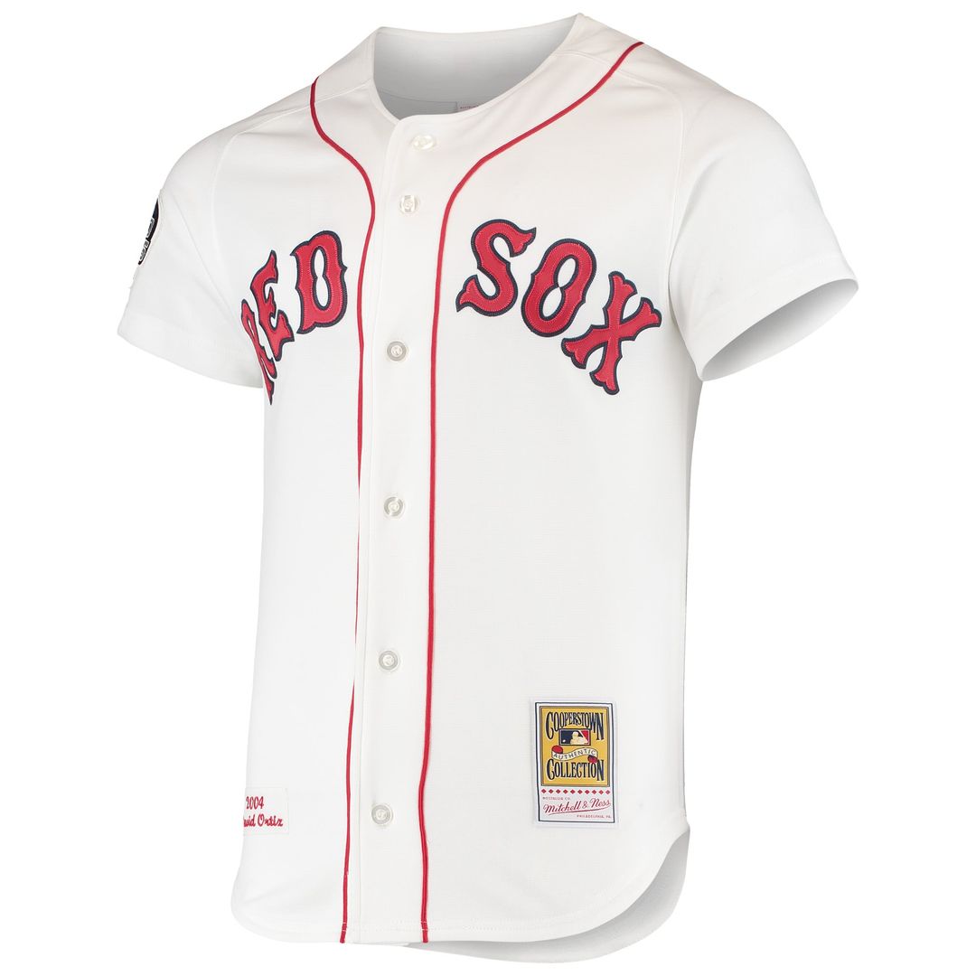 Boston Red Sox Mitchell & Ness David Ortiz 2004 Cooperstown Collection Home Authentic Baseball Jersey - White