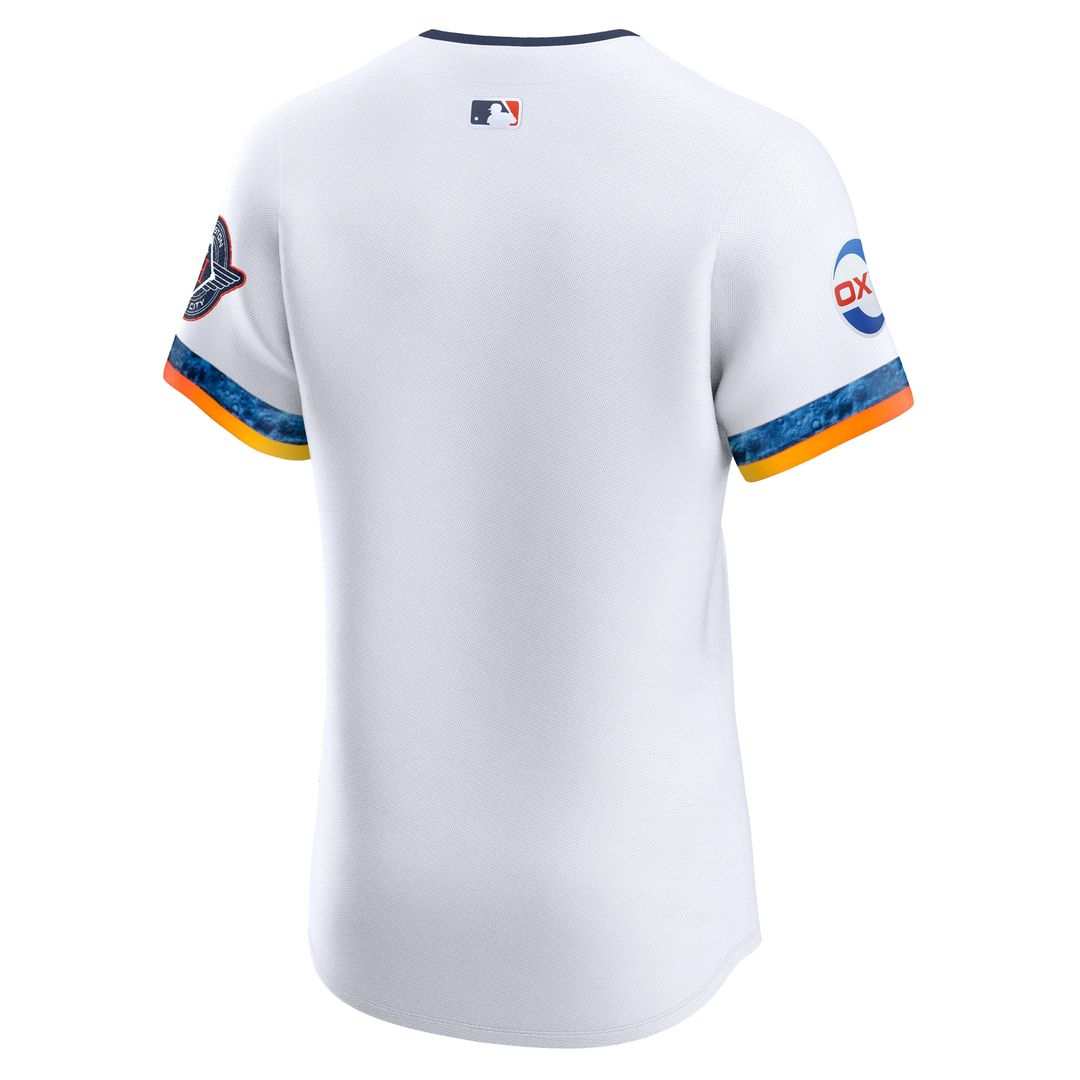Houston Astros Nike 2025 City Connect Elite Baseball Jersey - White