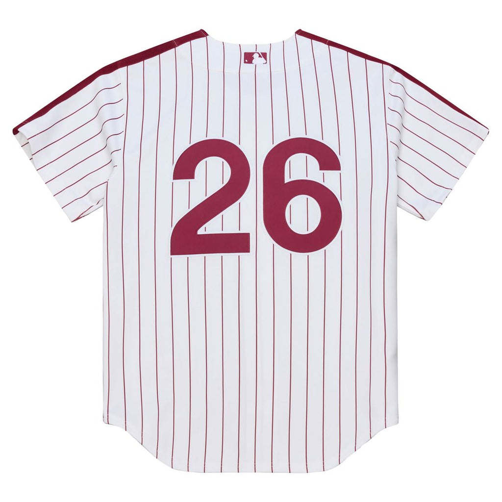 Philadelphia Phillies Mitchell & Ness Chase Utley 2003 Cooperstown Collection Authentic Baseball Jersey - White