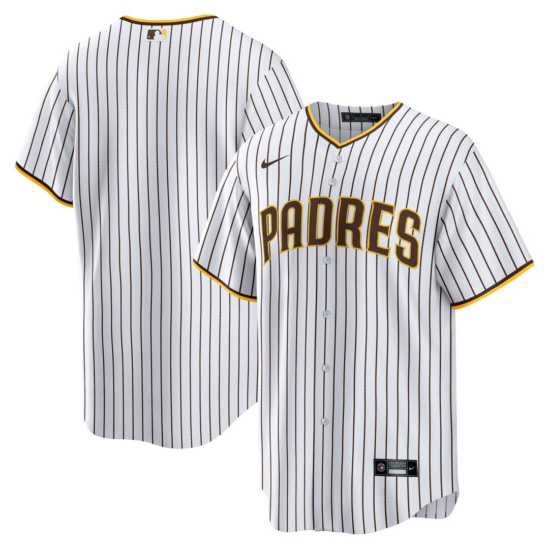 San Diego Padres Nike Home Blank Replica Baseball Jersey - White
