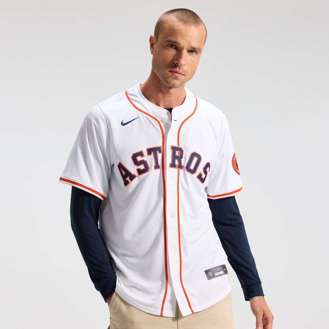 Houston Astros Nike Home Limited Baseball Jersey - White