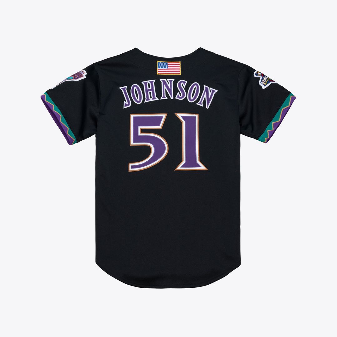Arizona Diamondbacks Mitchell & Ness Randy Johnson 2001 Authentic Baseball Jersey - Black