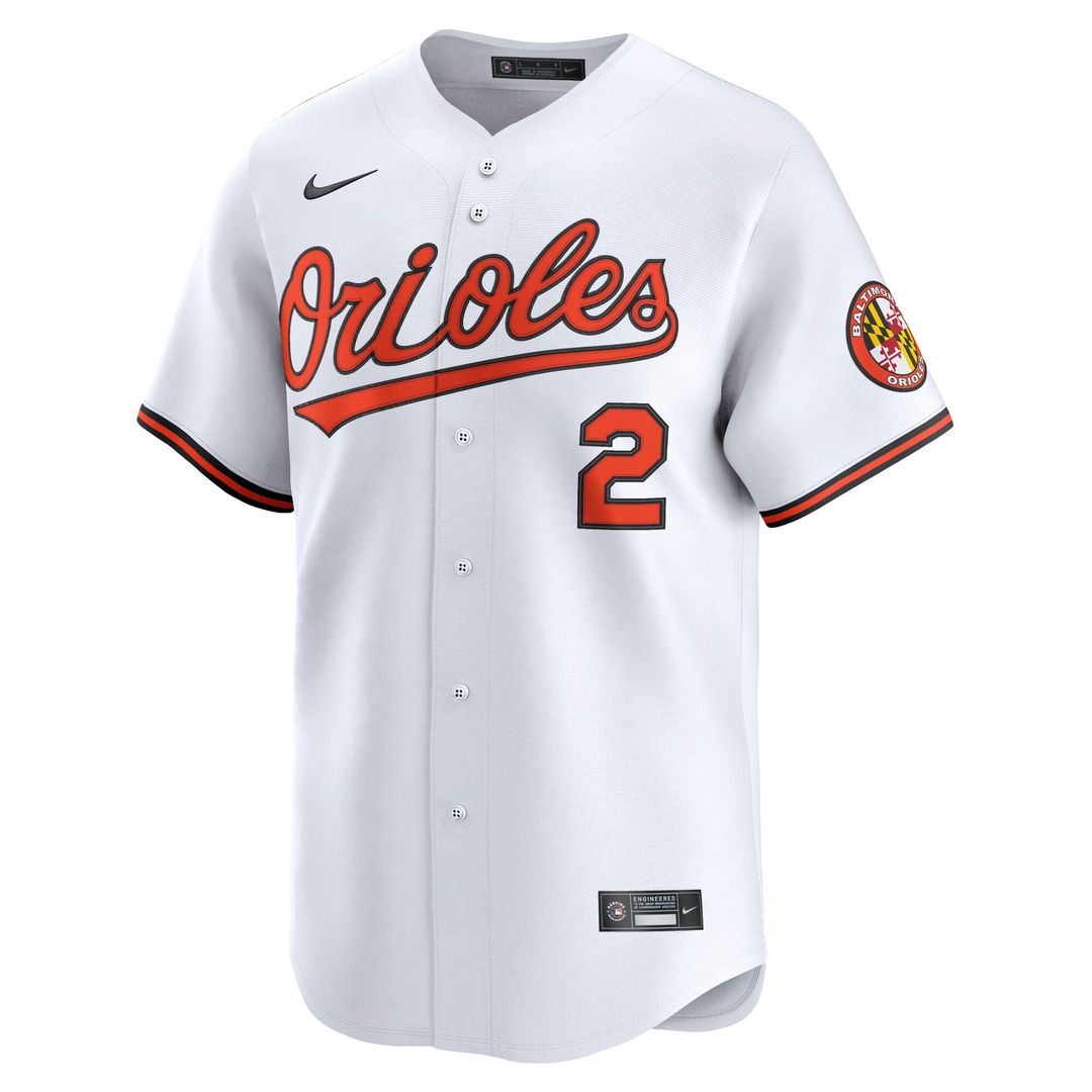 Baltimore Orioles Nike Gunnar Henderson Home Limited Baseball Jersey - White