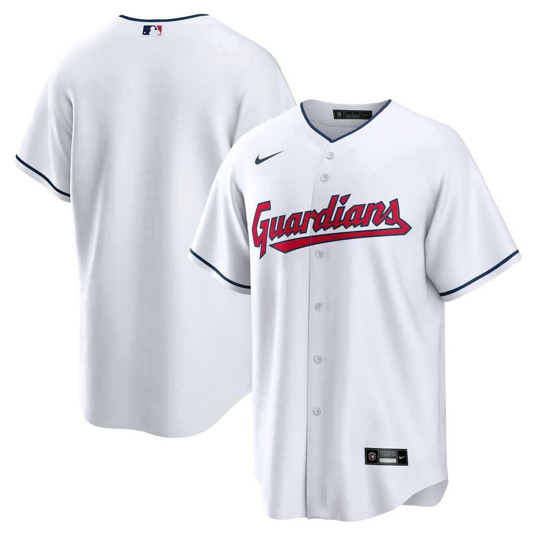 Cleveland Guardians Nike Home Blank Replica Baseball Jersey - White