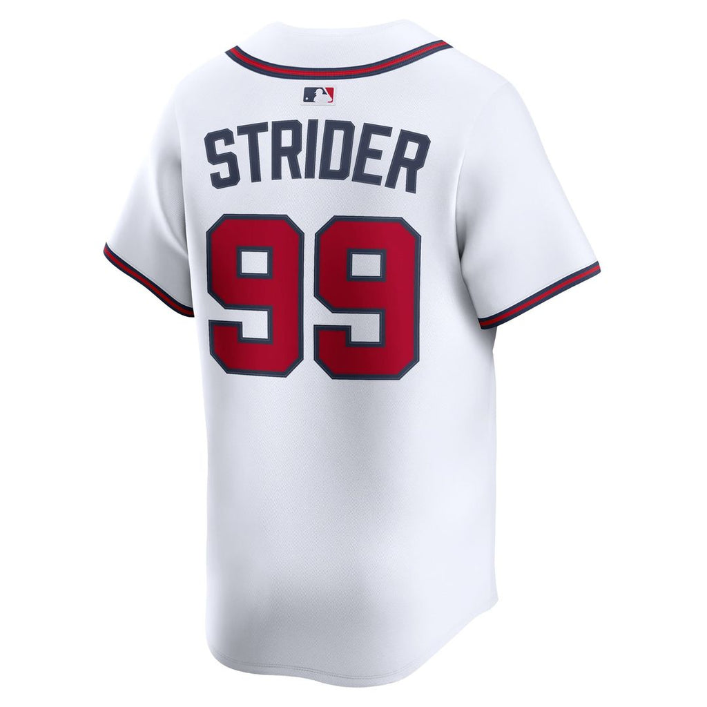 Atlanta Braves Nike Spencer Strider Home Limited Baseball Jersey - White