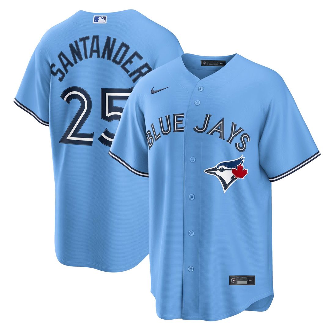 Toronto Blue Jays Nike Anthony Santander Road Replica Baseball Jersey - Gray