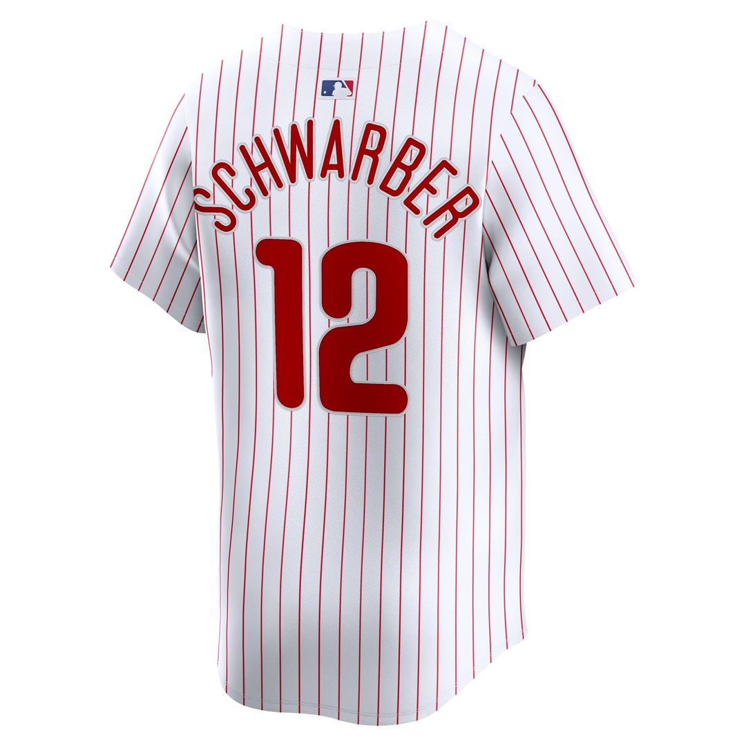 Philadelphia Phillies Nike Kyle Schwarber Home Limited Baseball Jersey - White