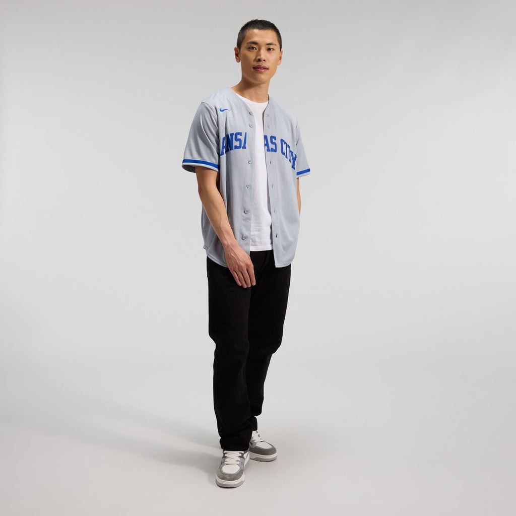 Kansas City Royals Nike Bobby Witt Jr. Road Replica Baseball Jersey - Gray