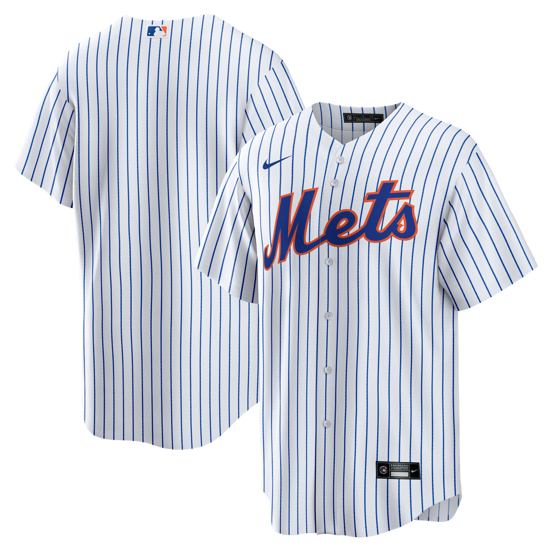 New York Mets Nike Home Big & Tall Replica Baseball Jersey - White
