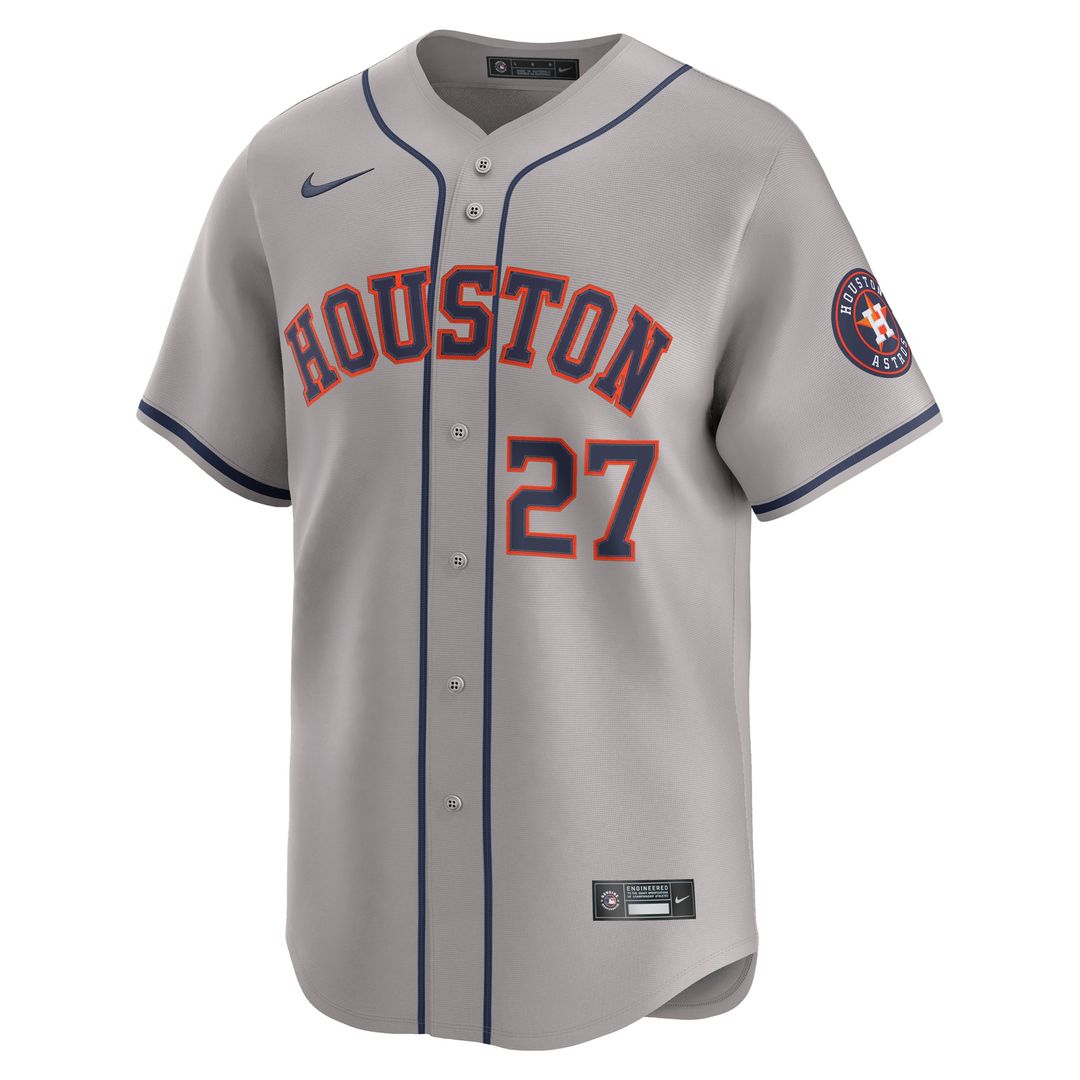 Houston Astros Nike Jose Altuve Road Limited Baseball Jersey - Gray