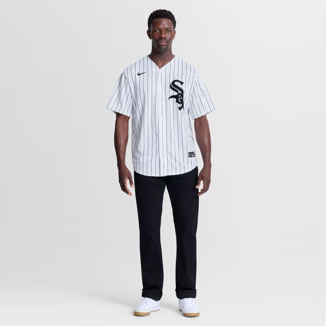 Chicago White Sox Nike Huascar Brazoban Home Replica Baseball Jersey - White