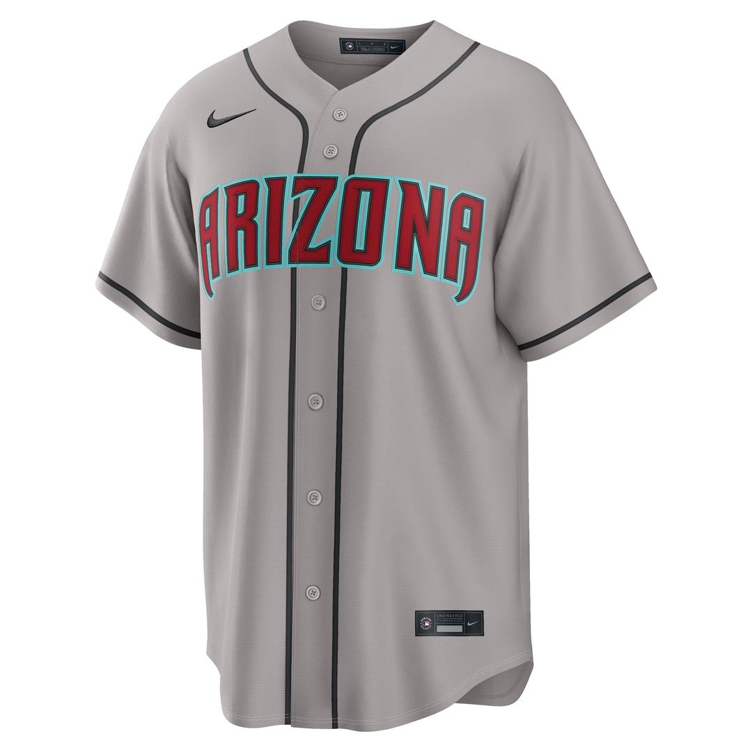 Arizona Diamondbacks Nike Corbin Carroll Road Replica Baseball Jersey - Gray
