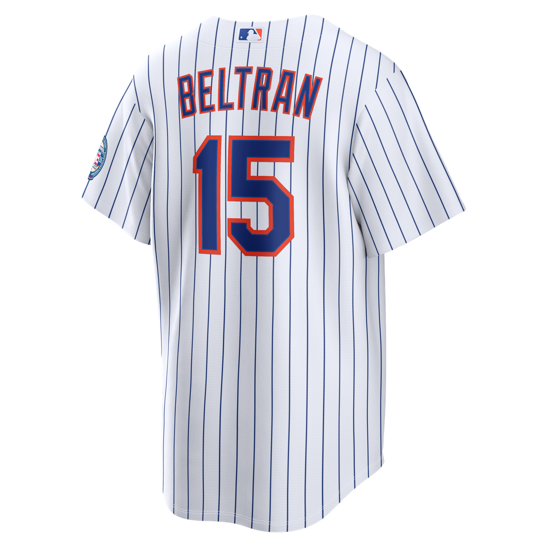 New York Mets Nike Carlos Beltran Home Replica 2026 Hall of Fame Patch Baseball Jersey - White