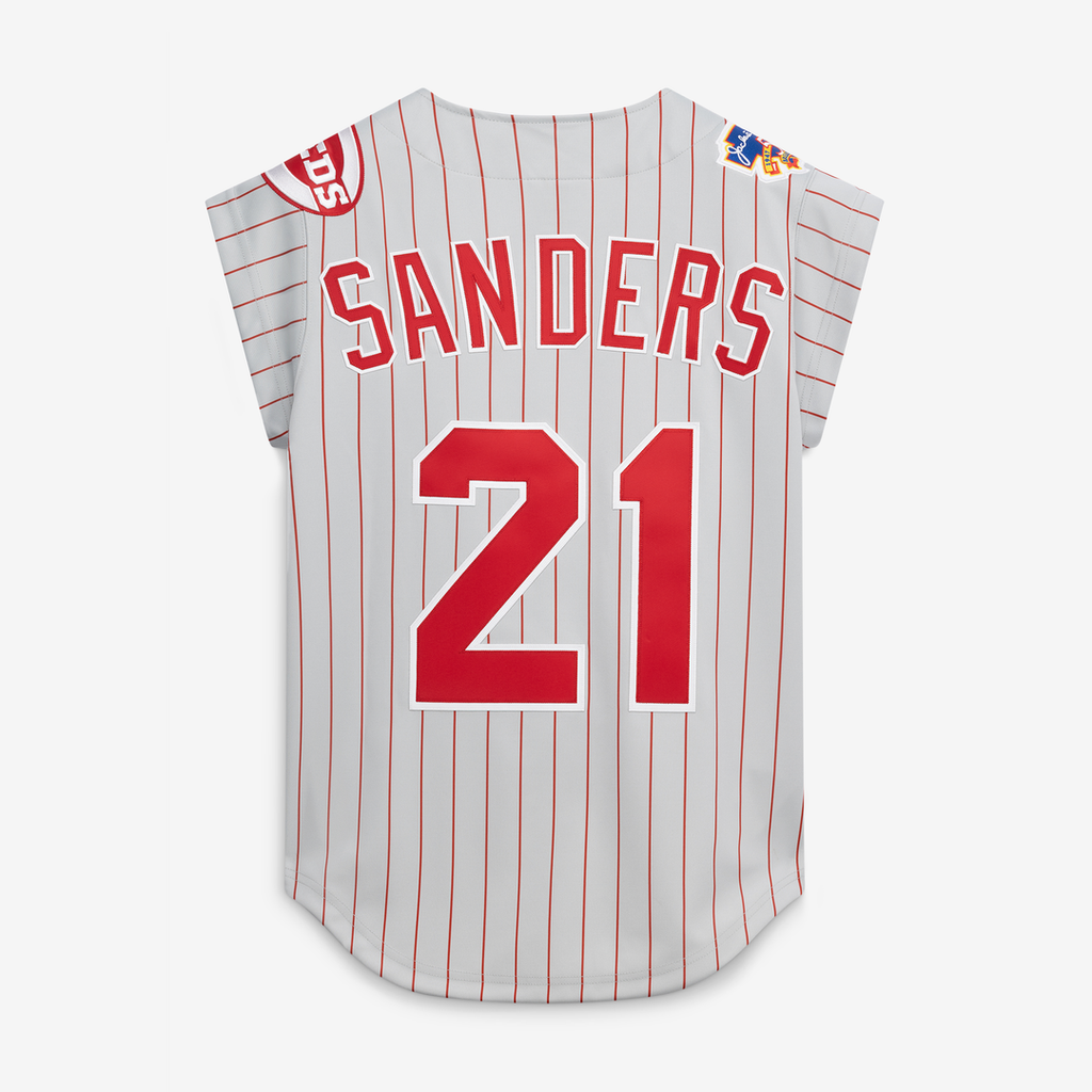 Cincinnati Reds Mitchell & Ness Deion Sanders 1997 Authentic Baseball Jersey - Gray