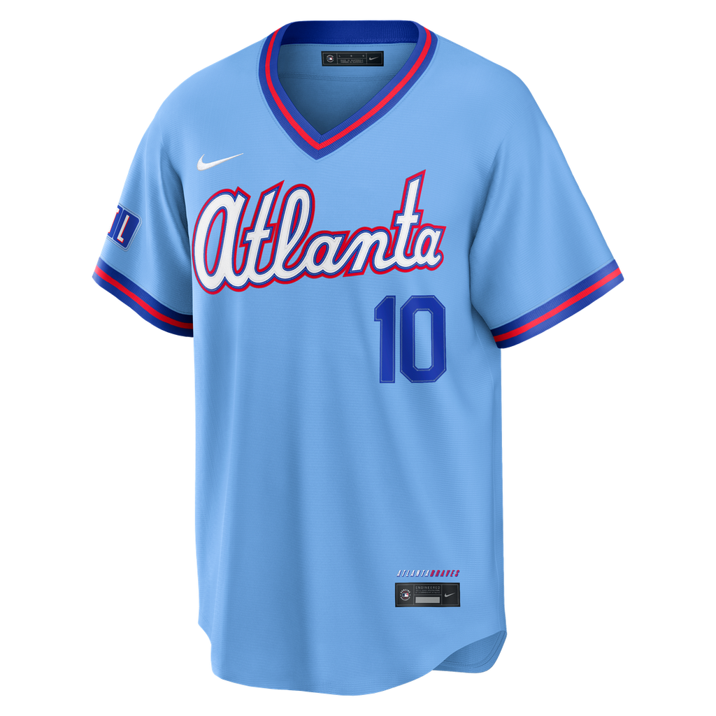 Atlanta Braves Nike Chipper Jones 2026 City Connect Stadium Baseball Jersey - Powder Blue