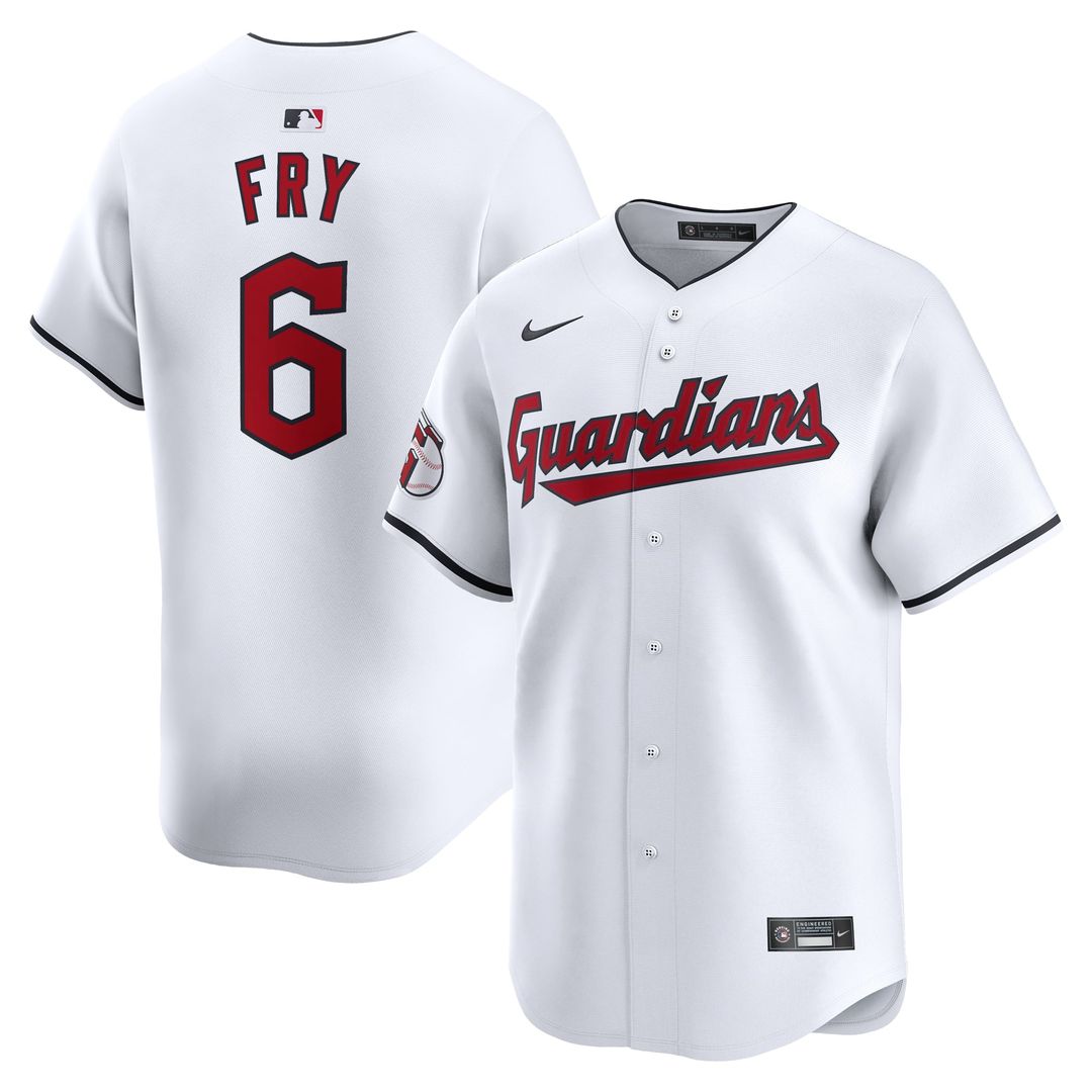 Cleveland Guardians Nike David Fry Home Limited Baseball Jersey - White