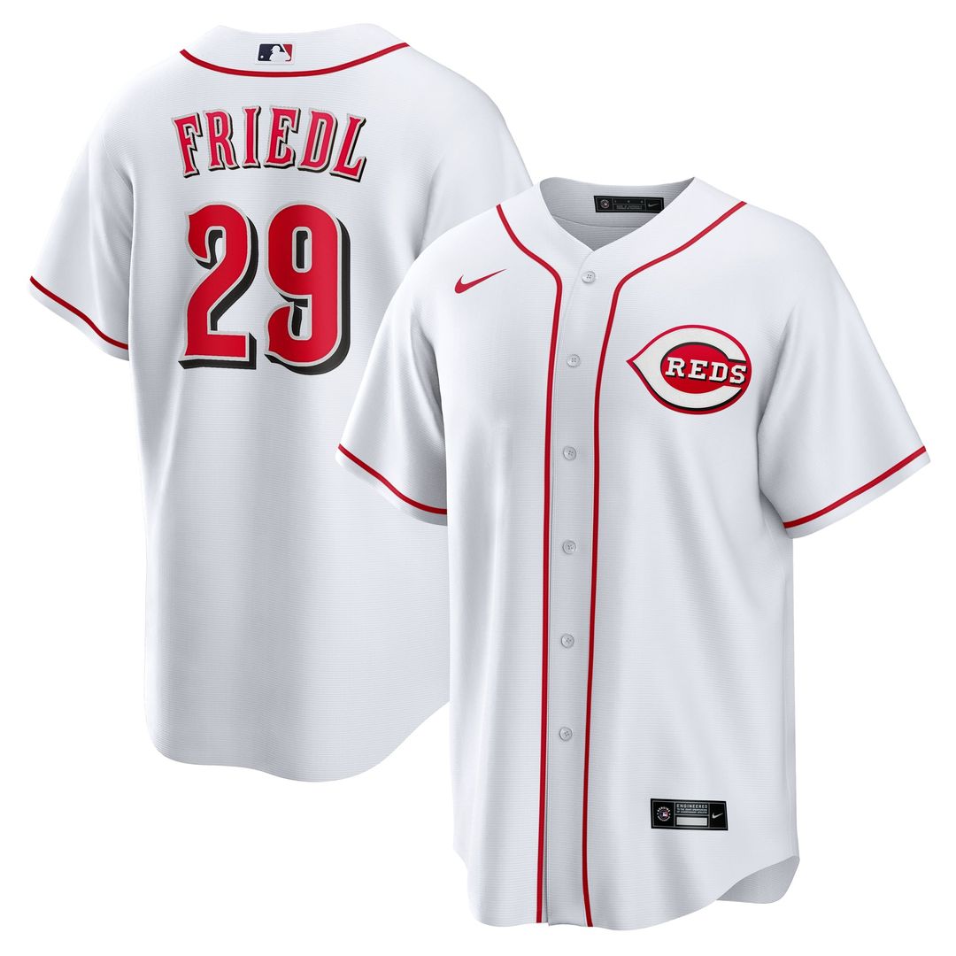 Cincinnati Reds Nike TJ Friedl Home Replica Baseball Jersey - White
