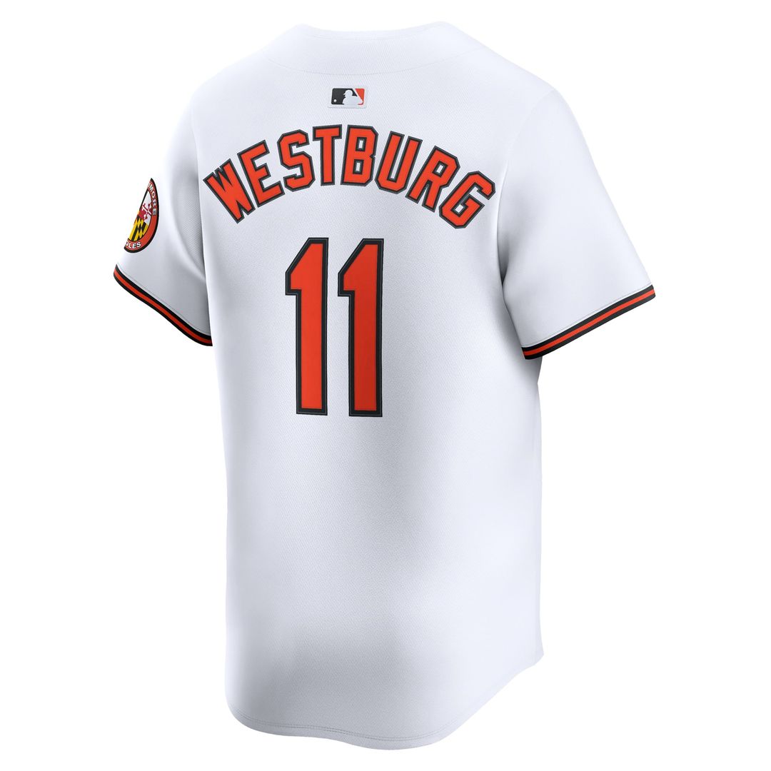Baltimore Orioles Nike Jordan Westburg Home Limited Baseball Jersey - White