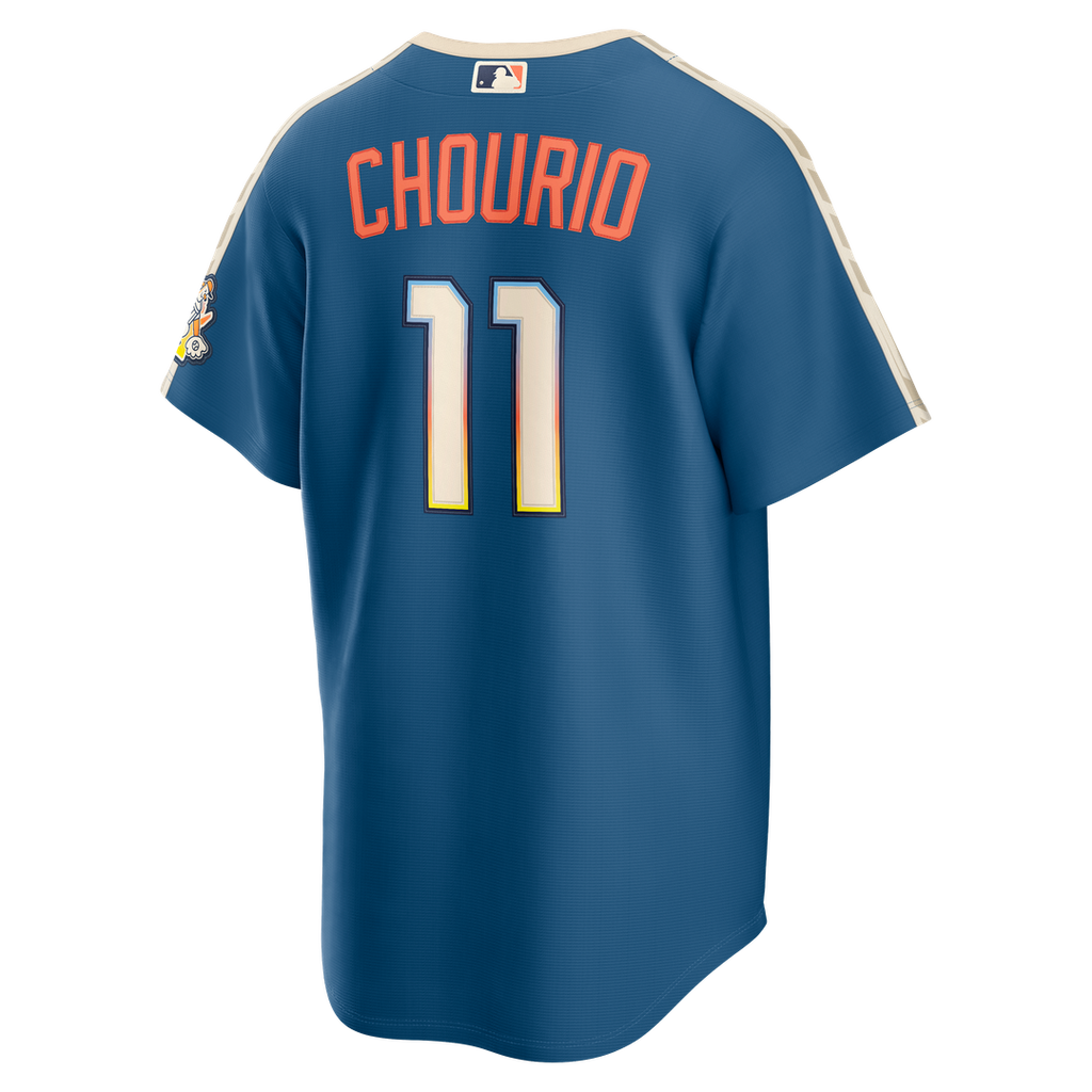 Milwaukee Brewers Nike Jackson Chourio Mineral Blue 2026 City Connect Stadium Baseball Jersey