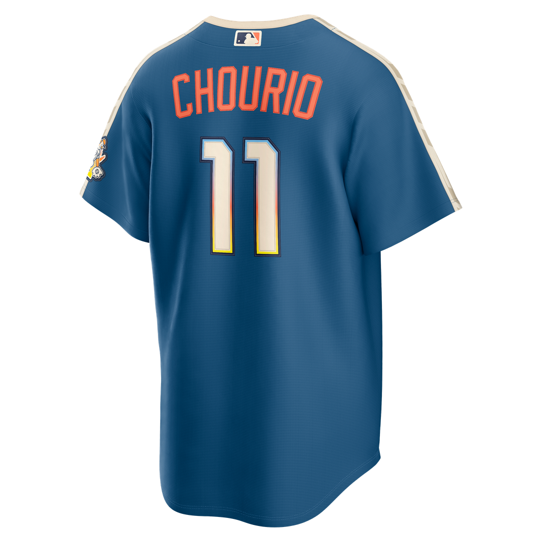 Milwaukee Brewers Nike Jackson Chourio Mineral Blue 2026 City Connect Stadium Baseball Jersey