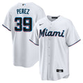 Miami Marlins Nike Eury Perez Home Replica Baseball Jersey - White