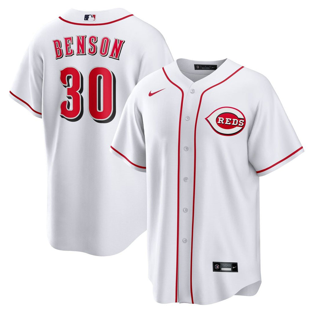 Cincinnati Reds Nike Will Benson Home Replica Baseball Jersey - White