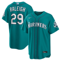 Seattle Mariners Nike Cal Raleigh Alternate 50th Season Patch Stadium Baseball Jersey - Teal