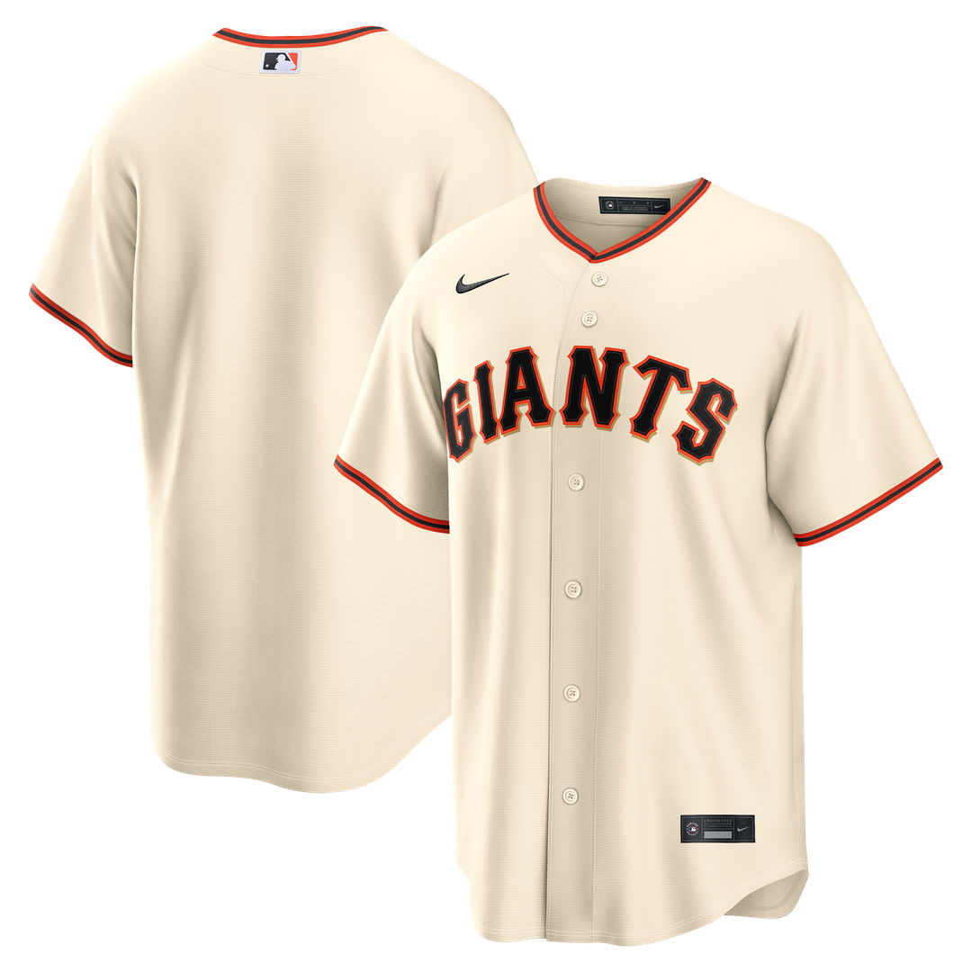 San Francisco Giants Nike Home Replica Baseball Jersey - Cream
