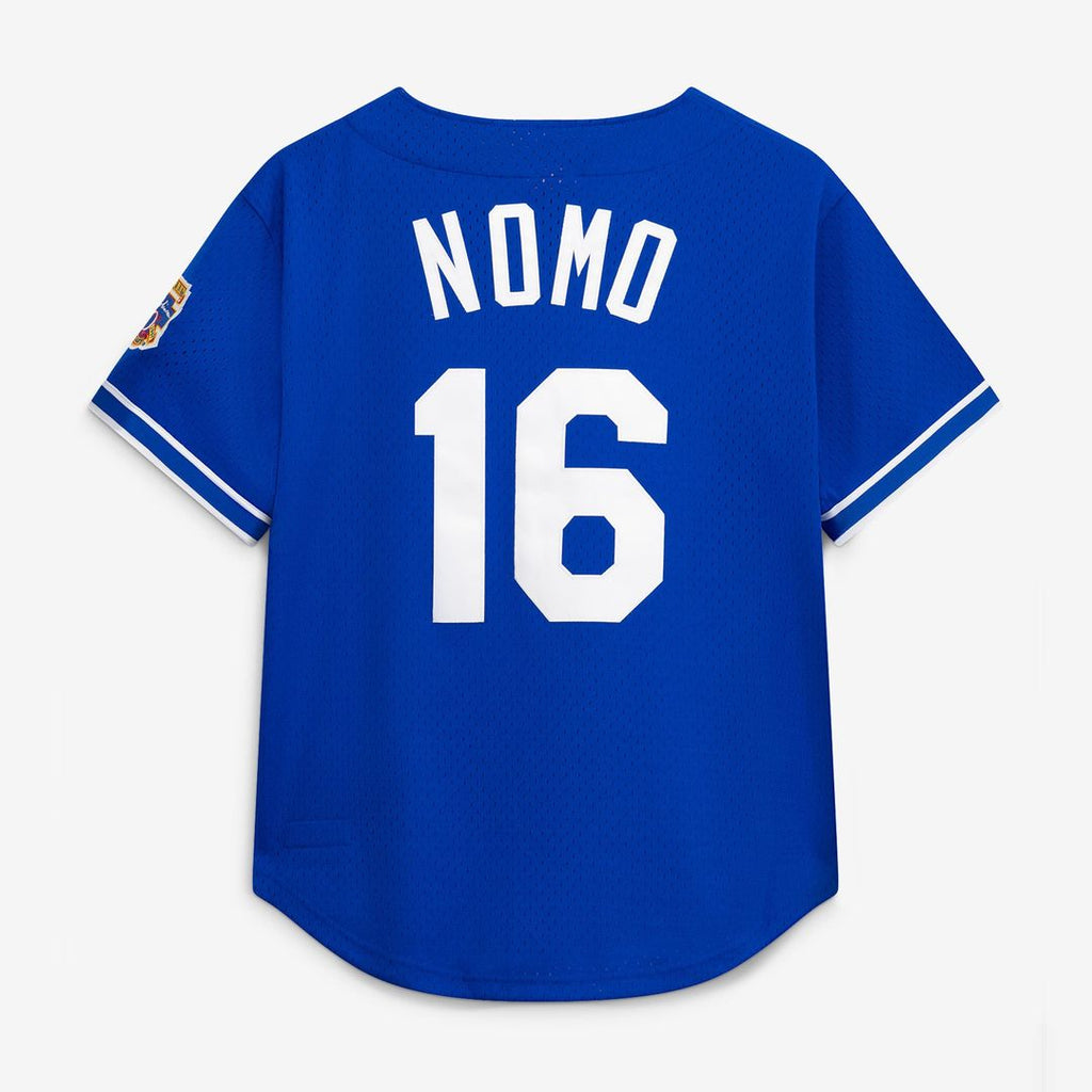 Los Angeles Dodgers Mitchell & Ness Hideo Nomo Big & Tall Cooperstown Collection Mesh Batting Practice Baseball Jersey - Royal