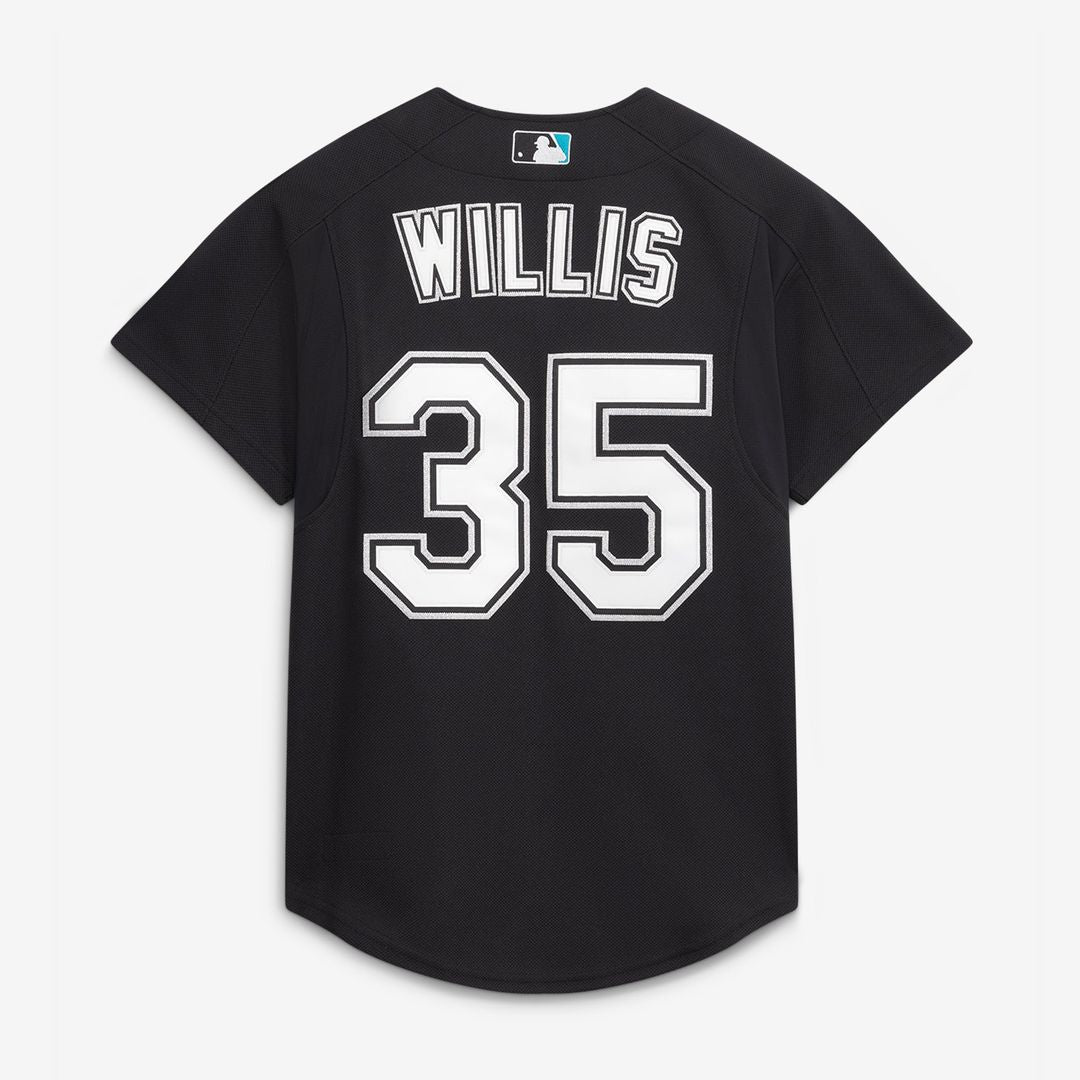 Florida Marlins Mitchell & Ness Dontrelle Willis Cooperstown Collection Mesh Batting Practice Button-Up Baseball Jersey - Black