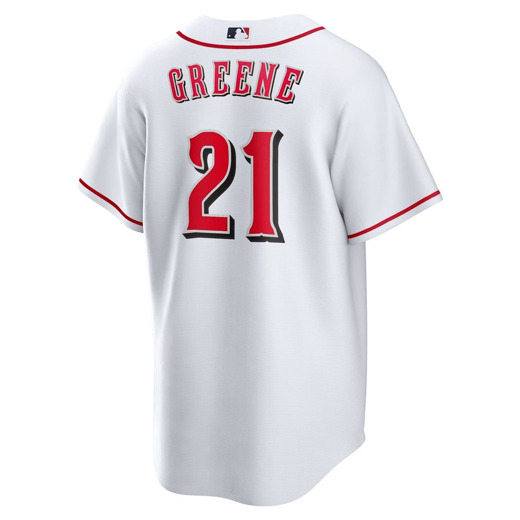 Cincinnati Reds Nike Hunter Greene Home Replica Baseball Jersey - White